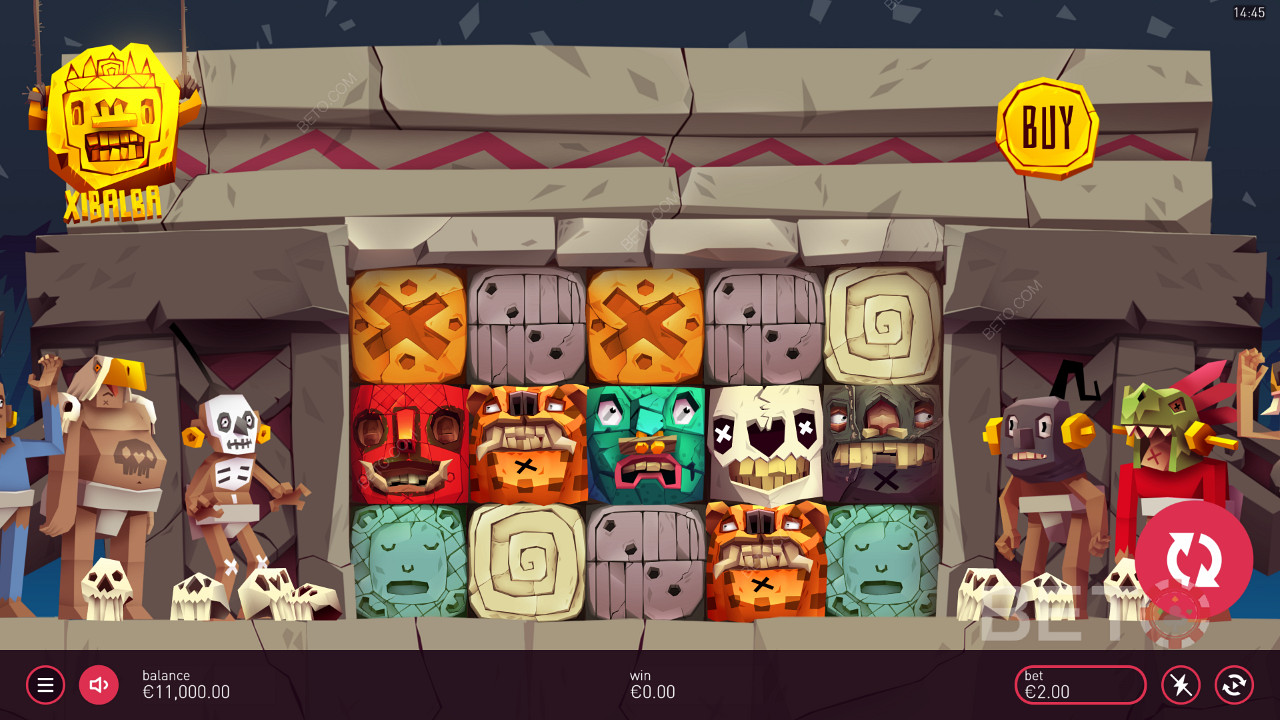 Experience the distinctive Xibalba pokie and create winning combos online
