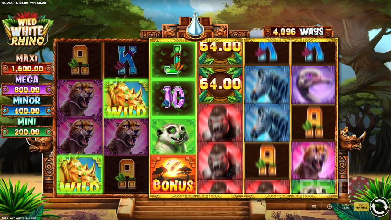 Wild White Rhino Review by BETO Pokies