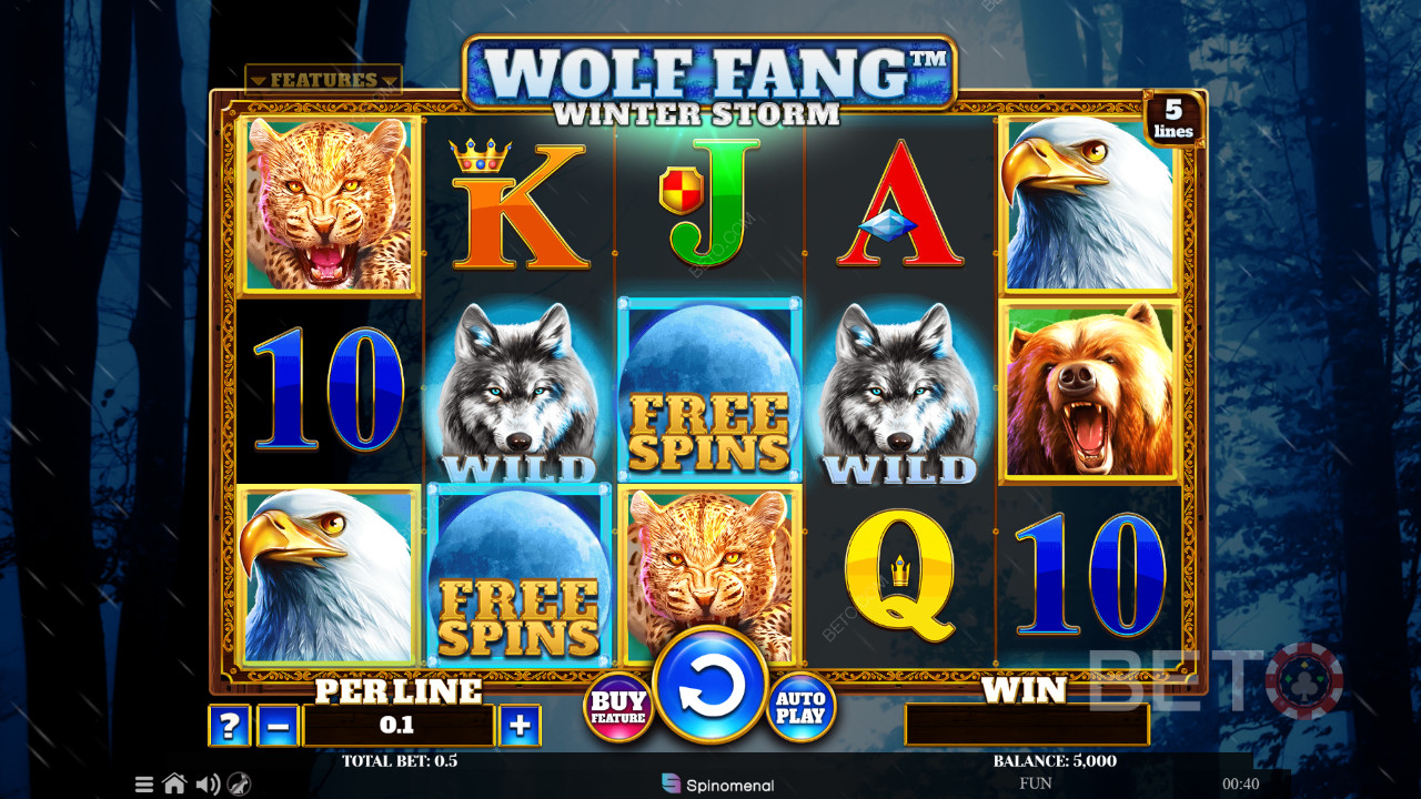 Wolf Fang Winter Blast Review by BETO Pokies