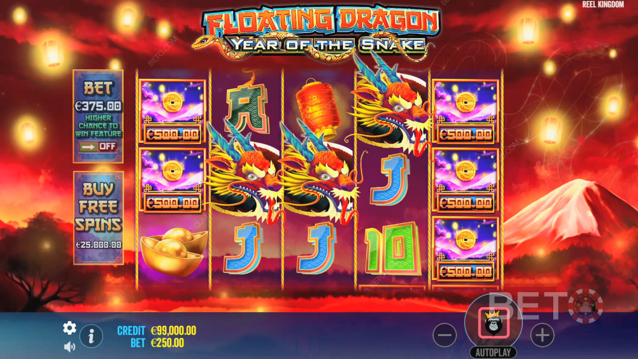 Floating Dragon Year of the Snake Review by BETO Pokie