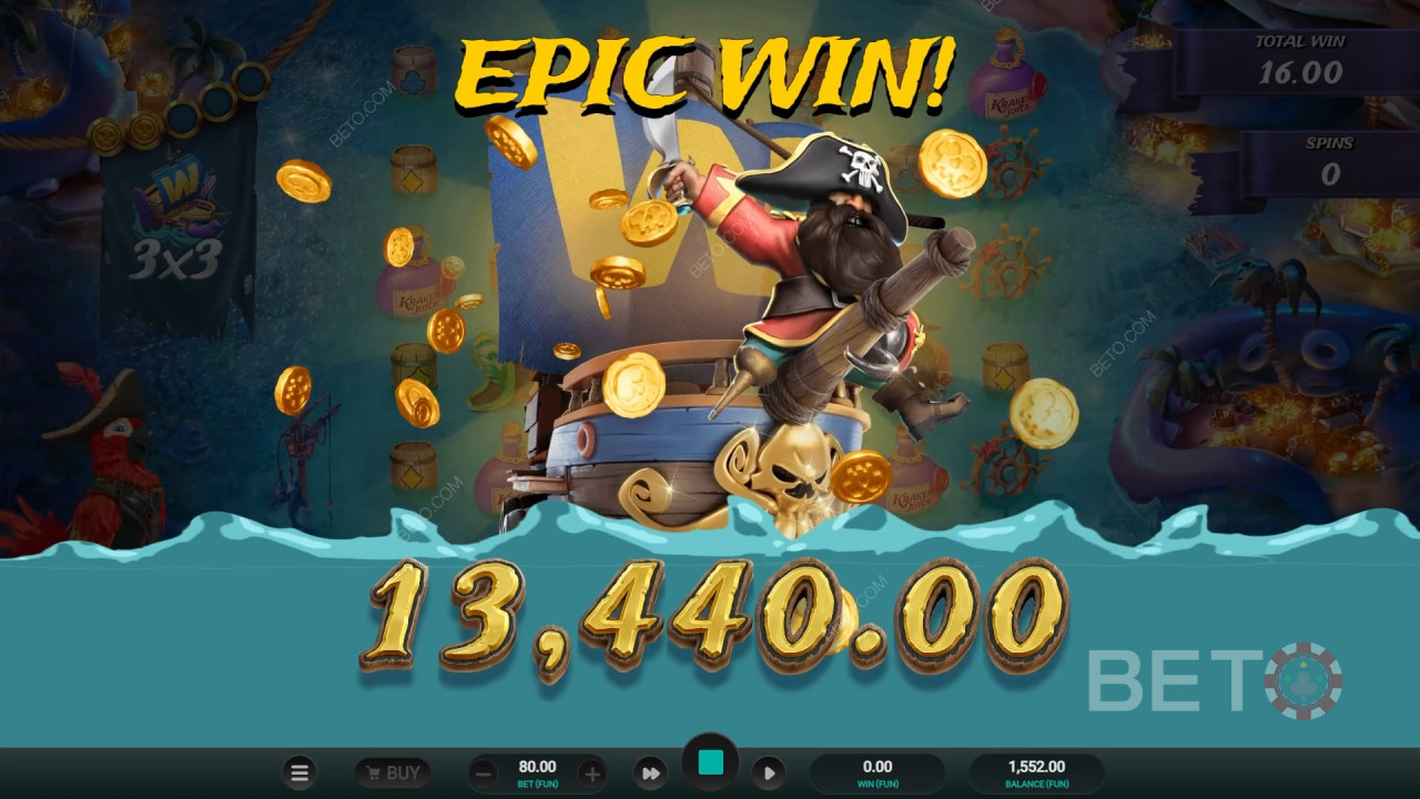 Score 10,000x Your Wager in the Kraken