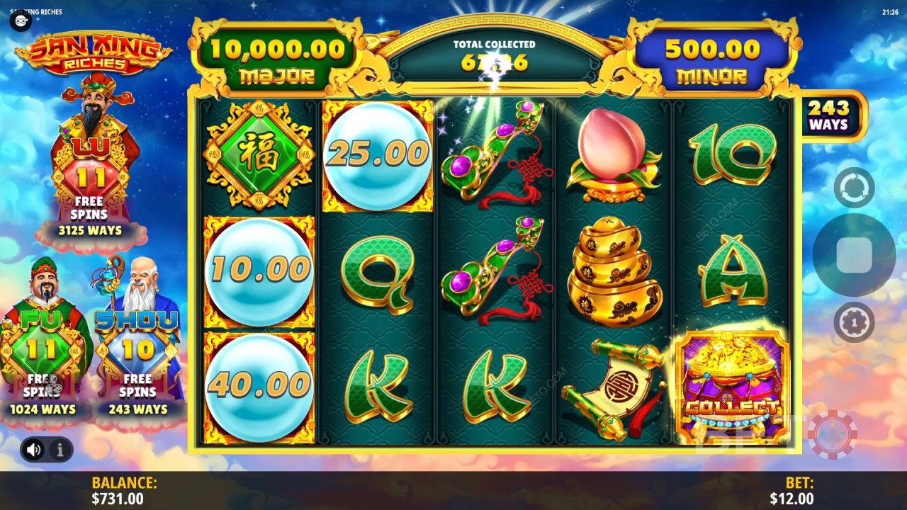 San Xing Riches Review by BETO Pokies