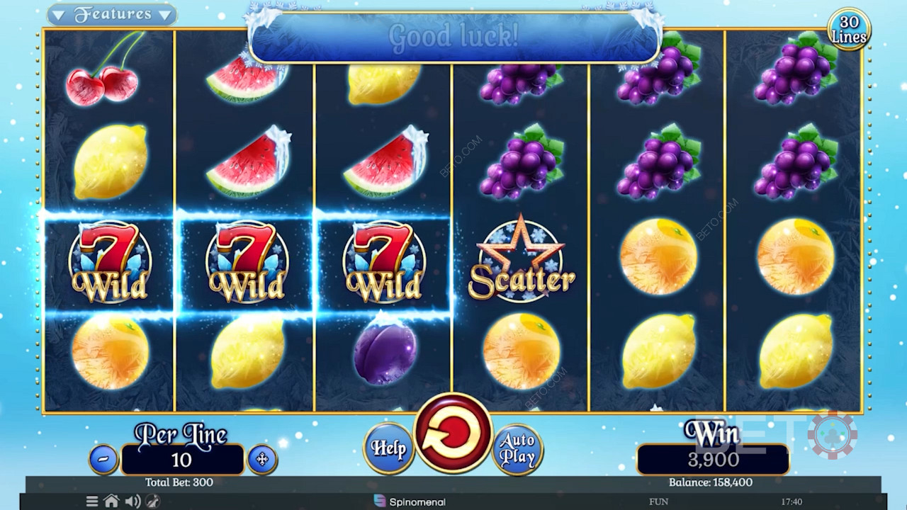 Fruits On Ice Collection 30 Lines Free Play