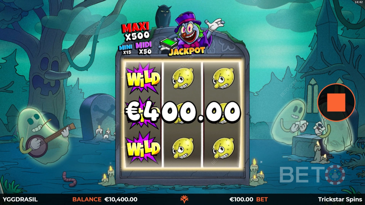 Trickstar Spins Review on BETO Pokie