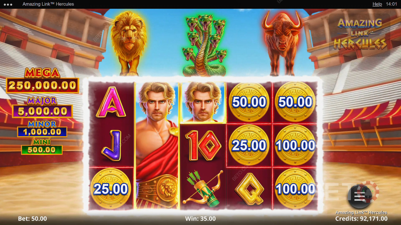 Awesome Link Hercules Review by BETO Pokies