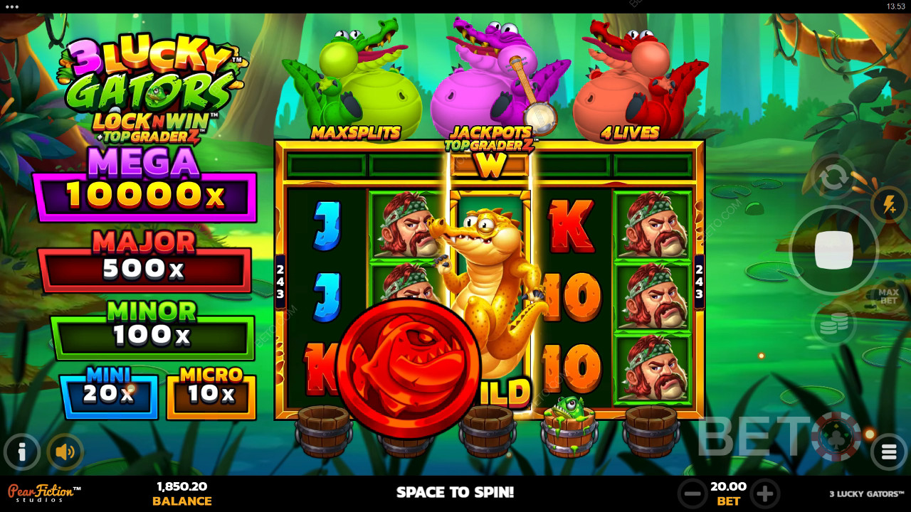 3 Lucky Gators Review by BETO Pokies