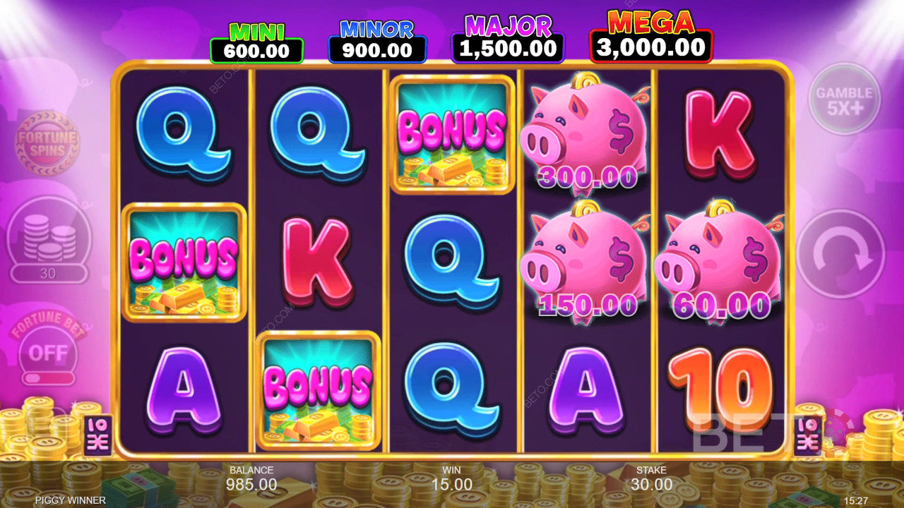 Bonus Features Explained in Piggy Winner by Inspired Gaming