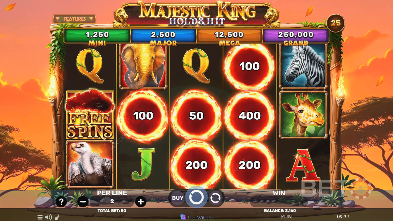 Majestic King - Hold & Hit Review by BETO Pokies