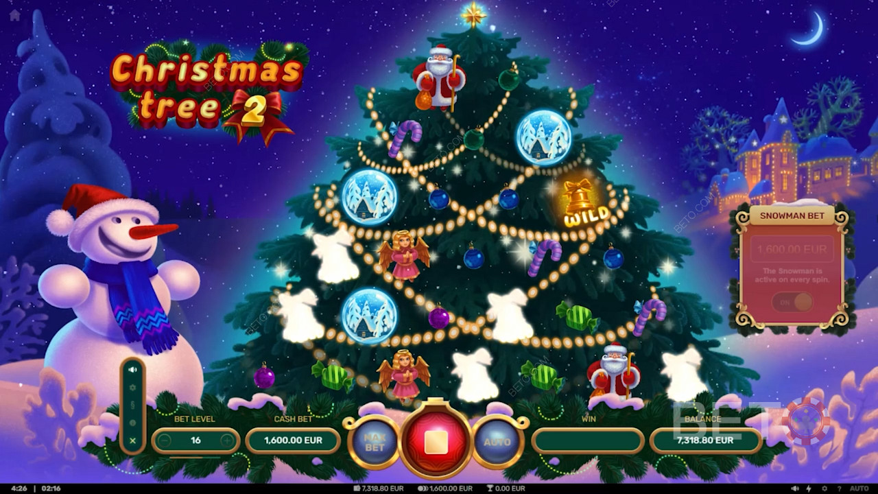 Score big wins on the Christmas Tree 2 pokie machine