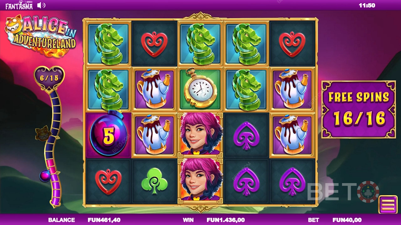 Discover a fresh spin on Free Spins in Alice in Adventureland pokie