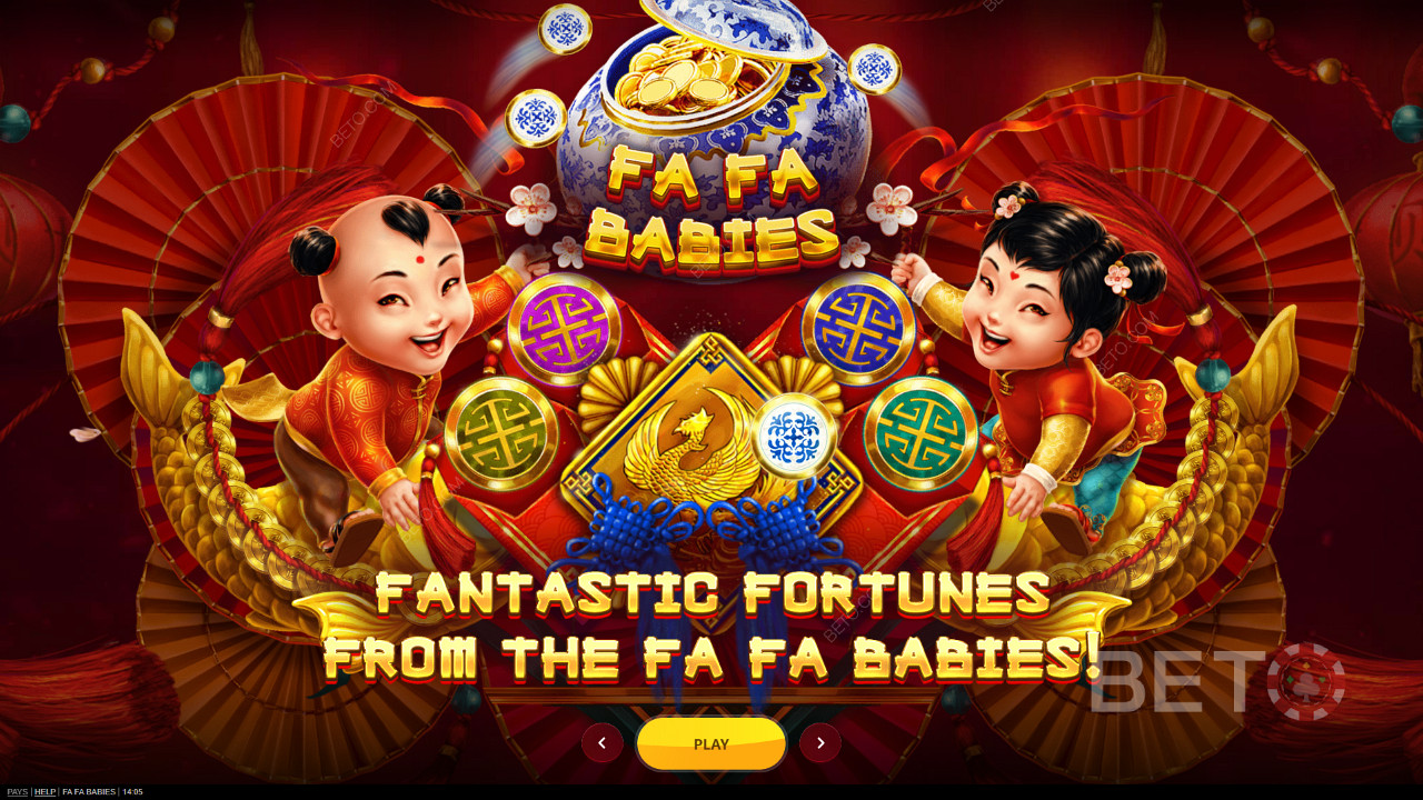 Spin with the lucky tykes and score big in the Fa Fa Babies pokie game