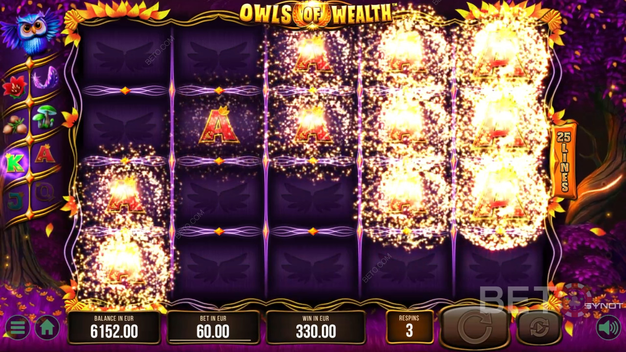 Owls of Wealth Review by BETO Pokies