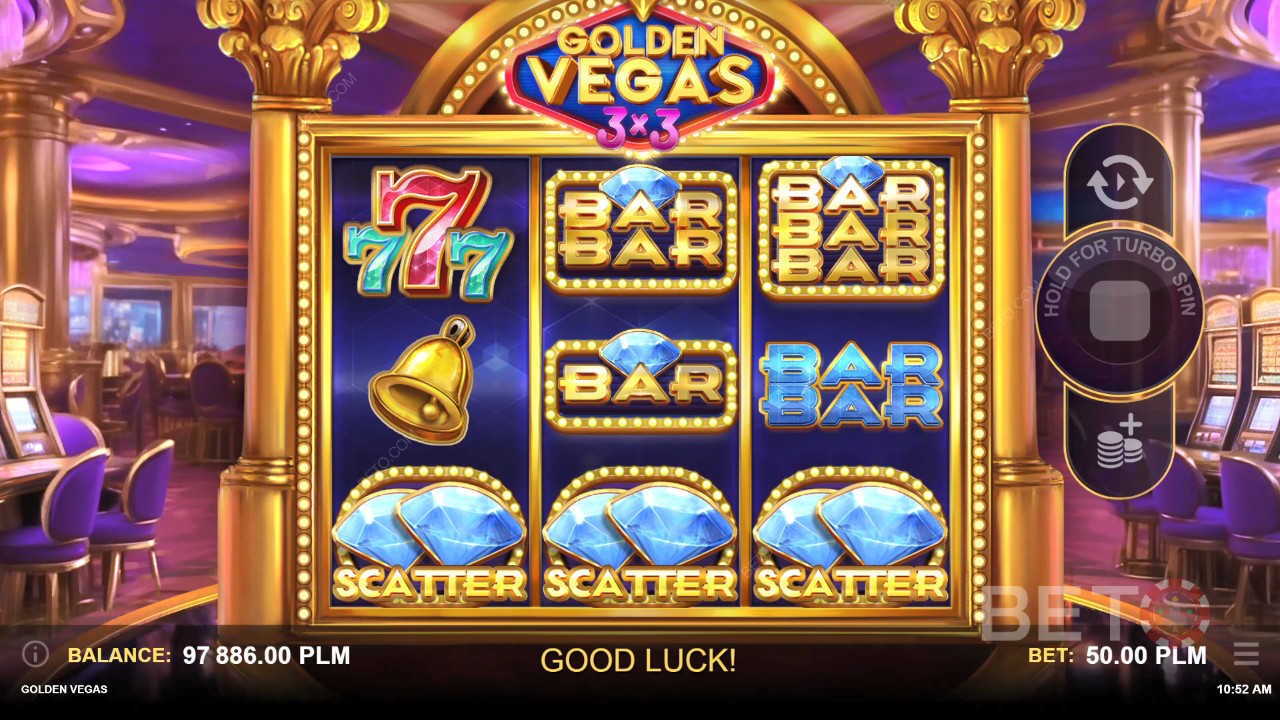 Golden Vegas 3x3 Review by BETO Pokies