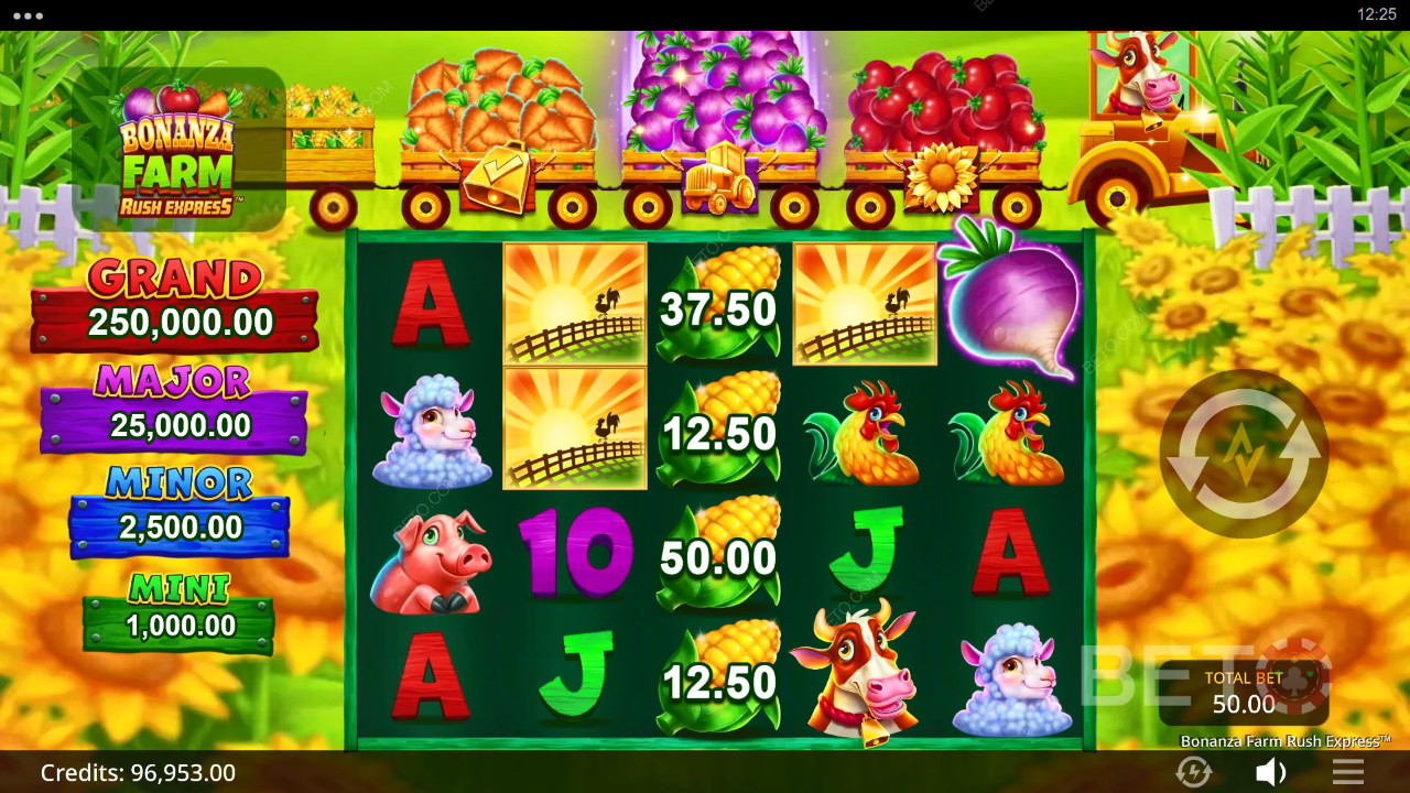 Bonanza Farm Rush Express Review by BETO Pokies