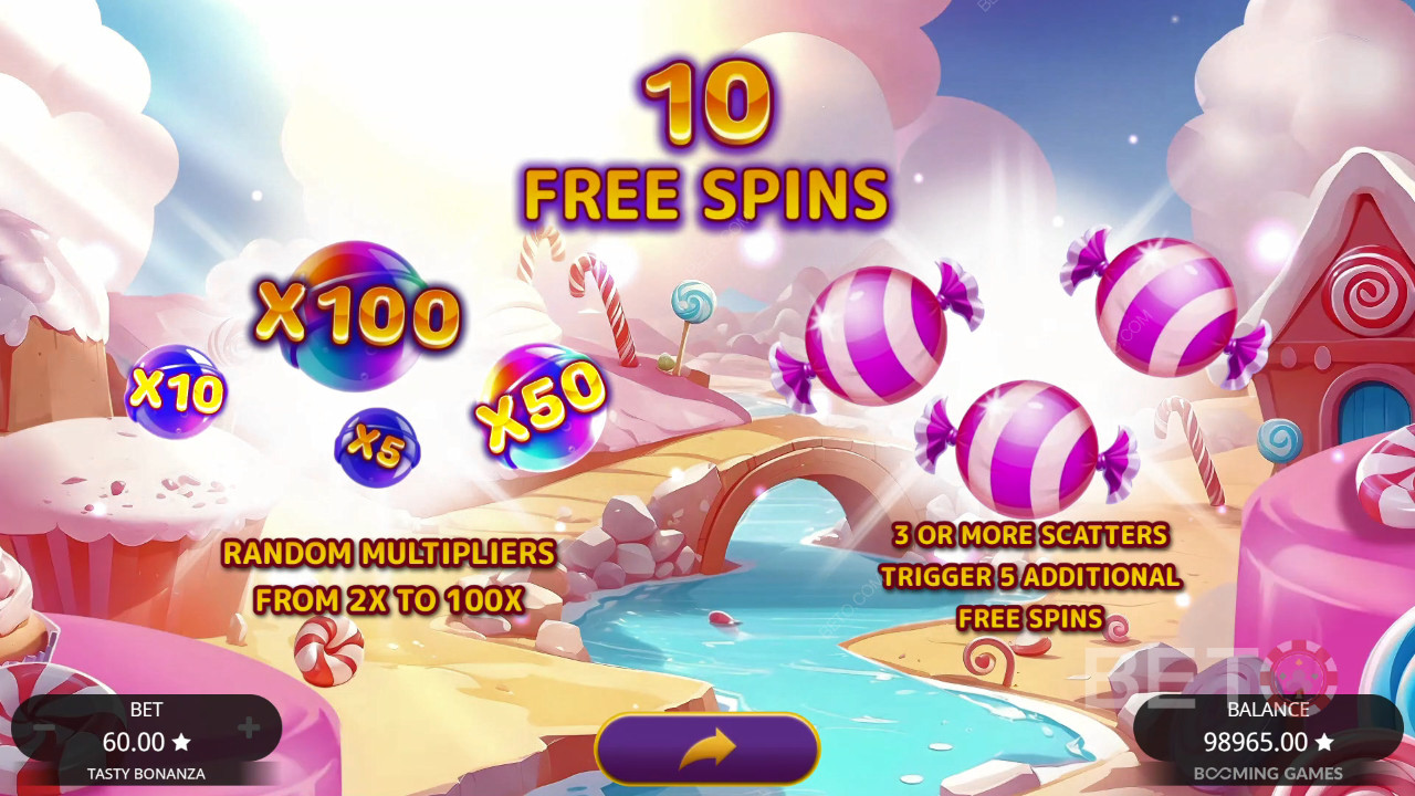 Score 6,500x Your Wager in the Tasty Bonanza Pokie Game!