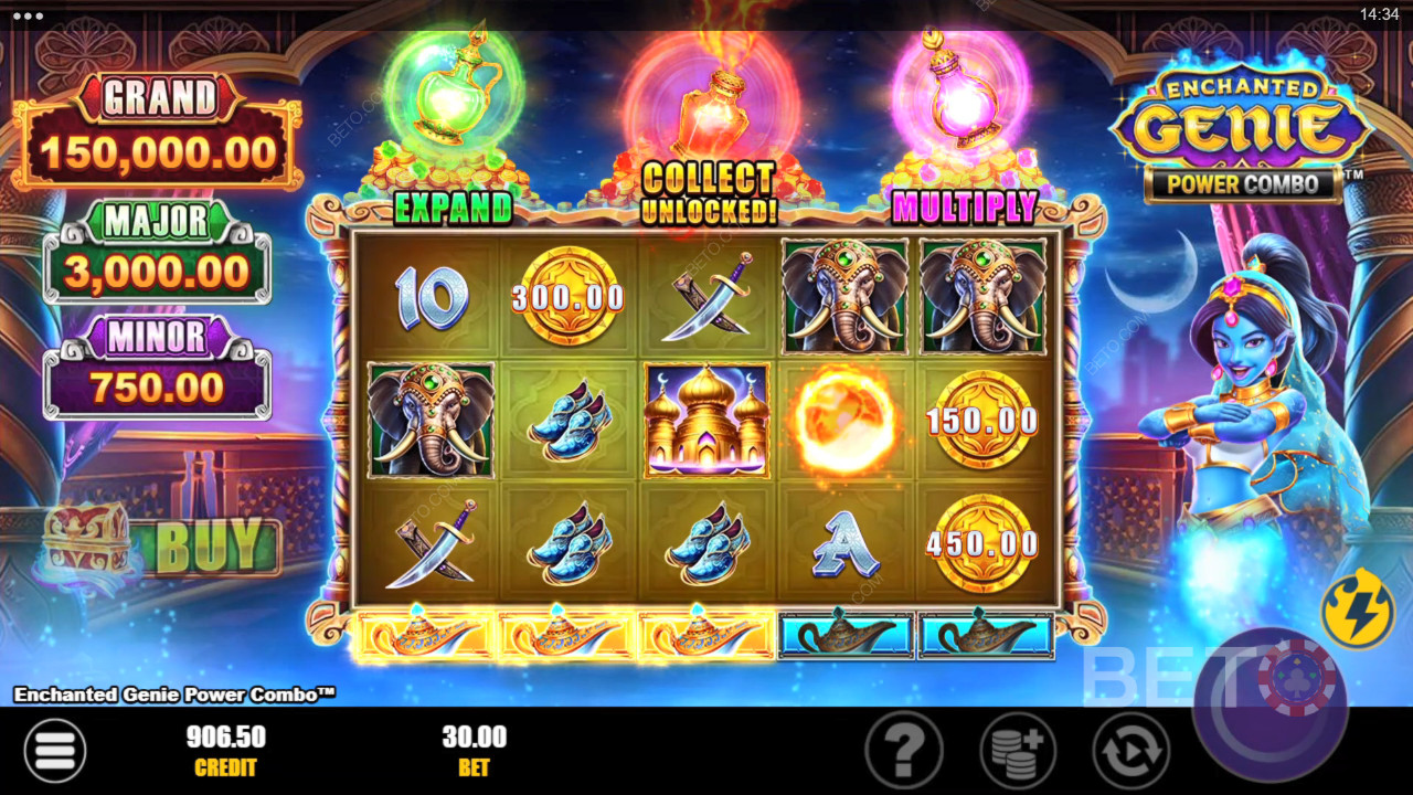 Enchanted Genie Power Combo Review by BETO Pokies