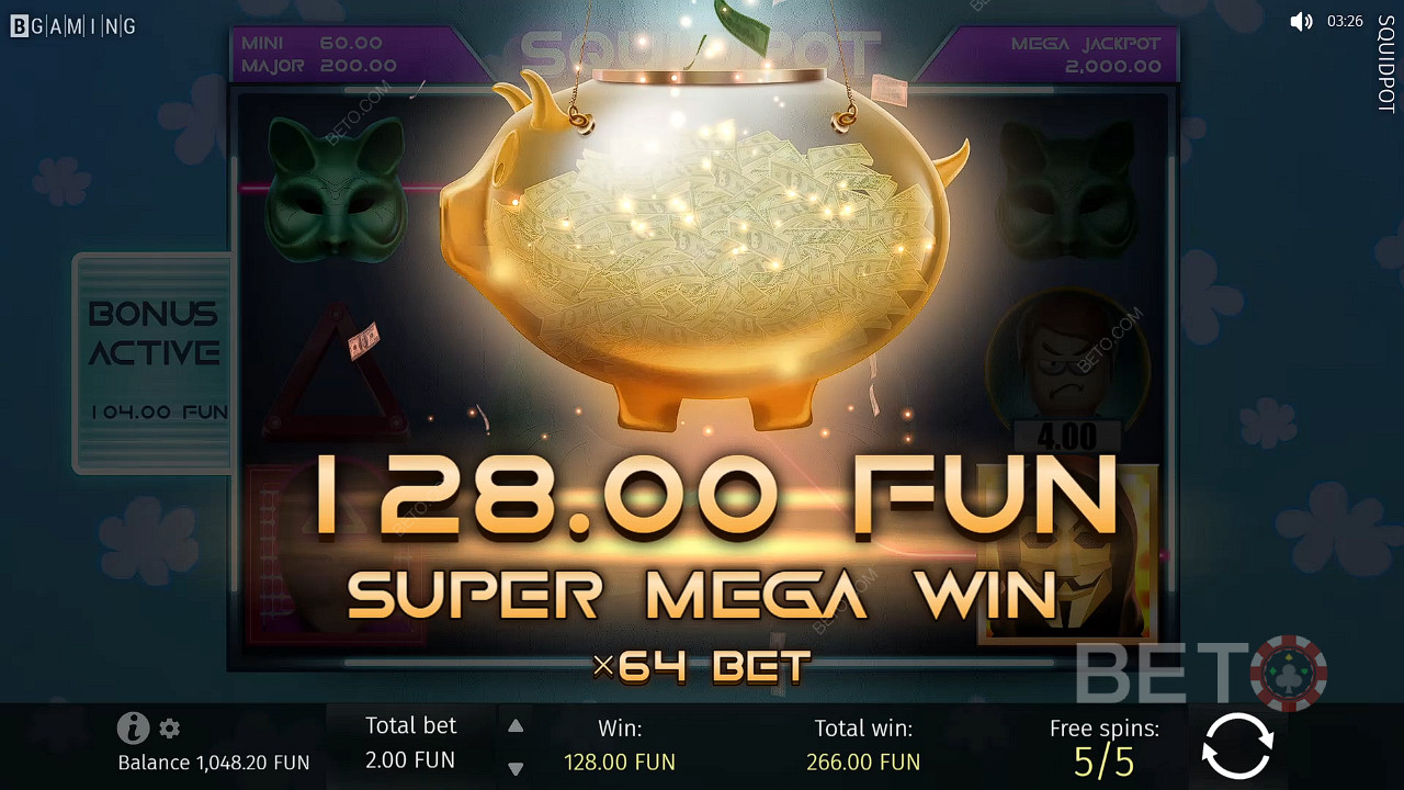 Trigger the Coin Respins feature with six or more coin symbols for Jackpot wins