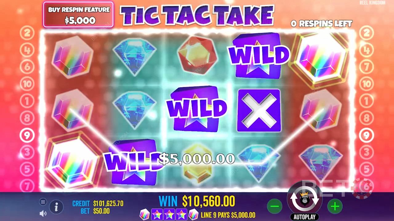 Have a go at Tic Tac Take and score top prizes in this fresh Pragmatic pokie
