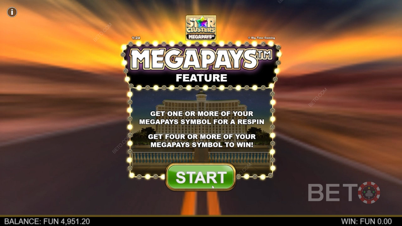 Score Big with Megapays in the Star Clusters Megapays Pokie