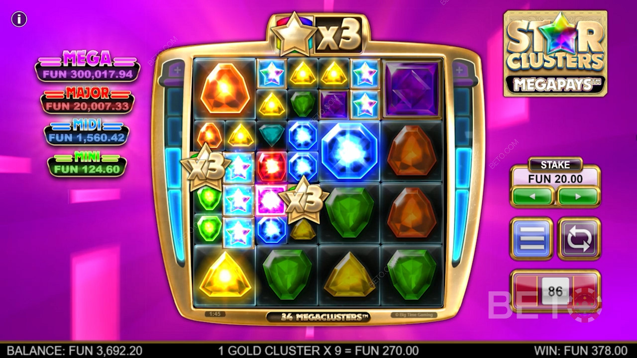 Score multiple wins on the trot with Megaclusters and Reactions