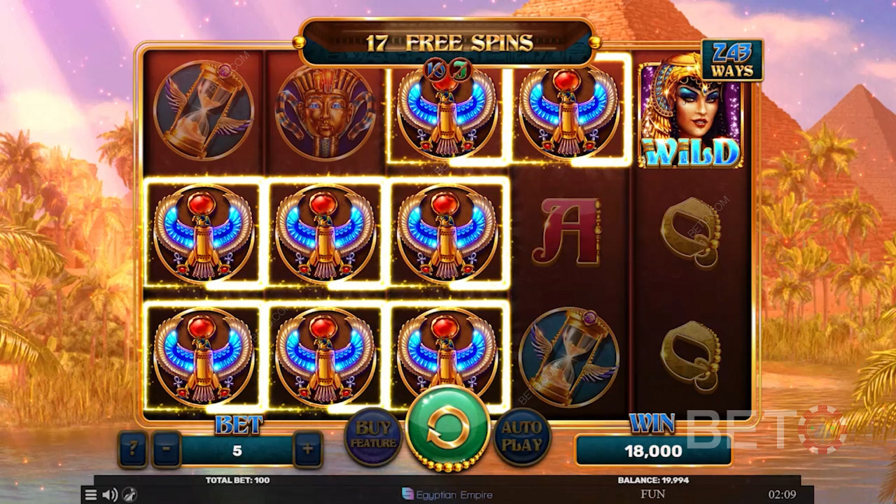 Score 3+ Scatter symbols to unlock the Bonus Round and nab Free Spins rewards