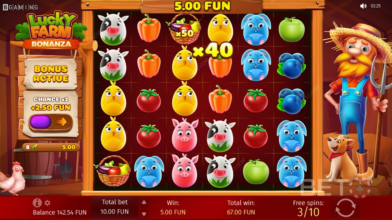 Score Big with Free Spins in the Lucky Farm Online Pokie