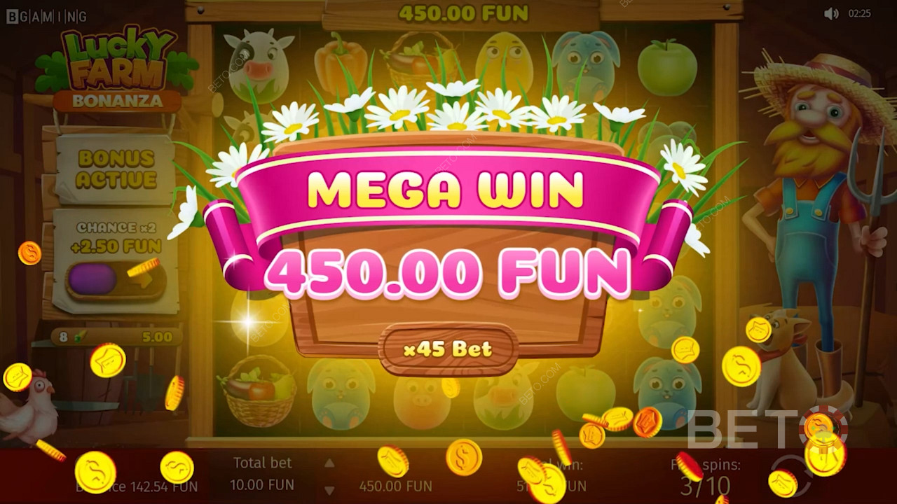 Score big on the farm in Lucky Farm Bonanza pokie game