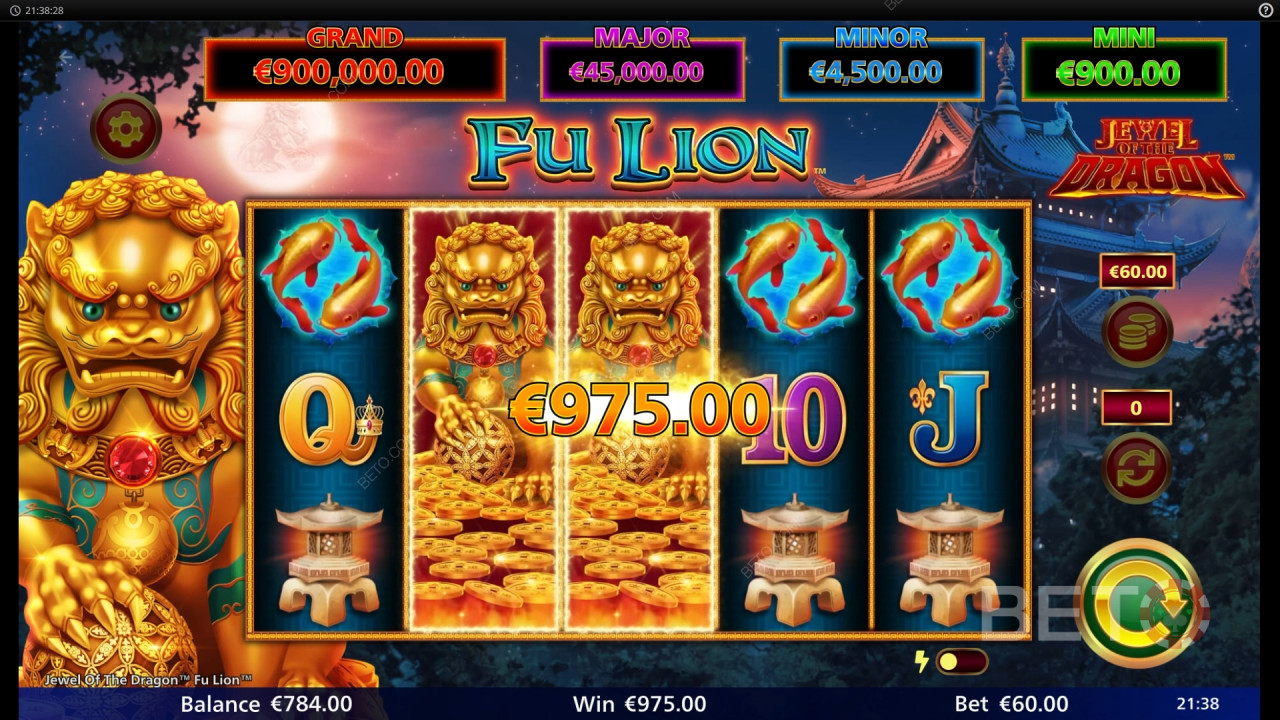 Jewel of the Dragon Fu Lion Review by BETO Pokie