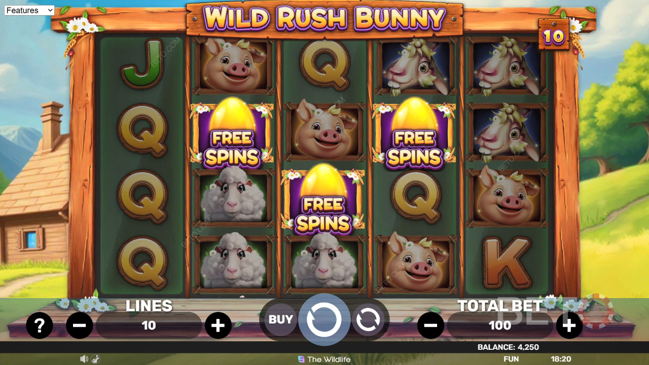 Wild Rush Bunny Review by BETO Pokies