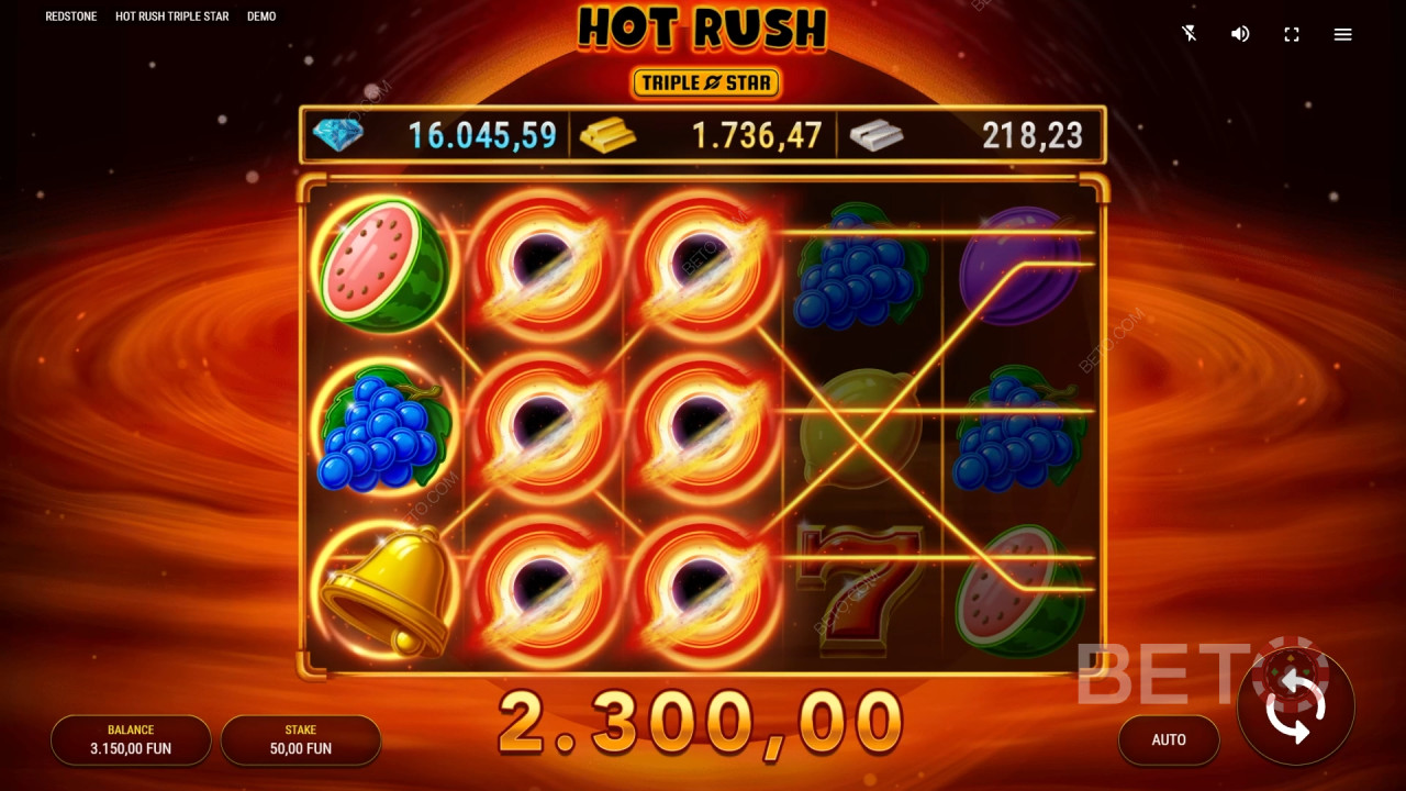 Hot Rush Triple Star Review by BETO Pokies