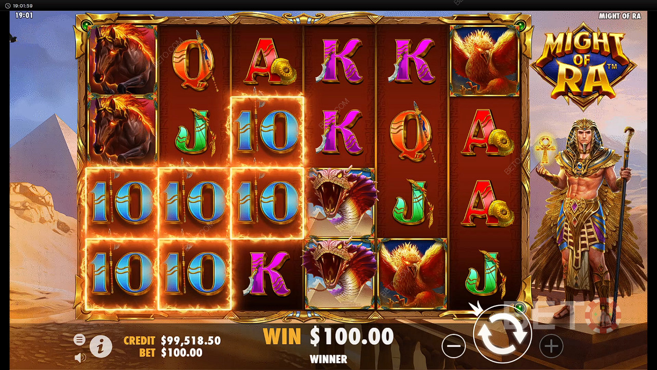 Heaps of chances to win with 50 paylines in this thrilling pokie game