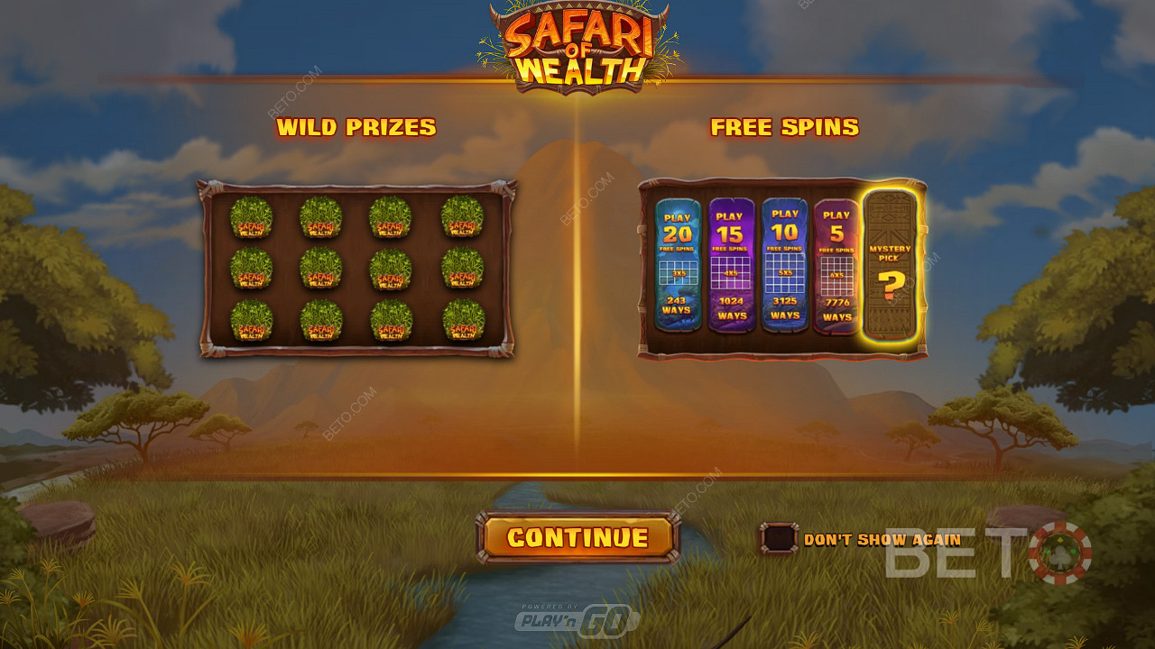 Score big with Wild Prizes and Free Spins in the Safari of Wealth pokie