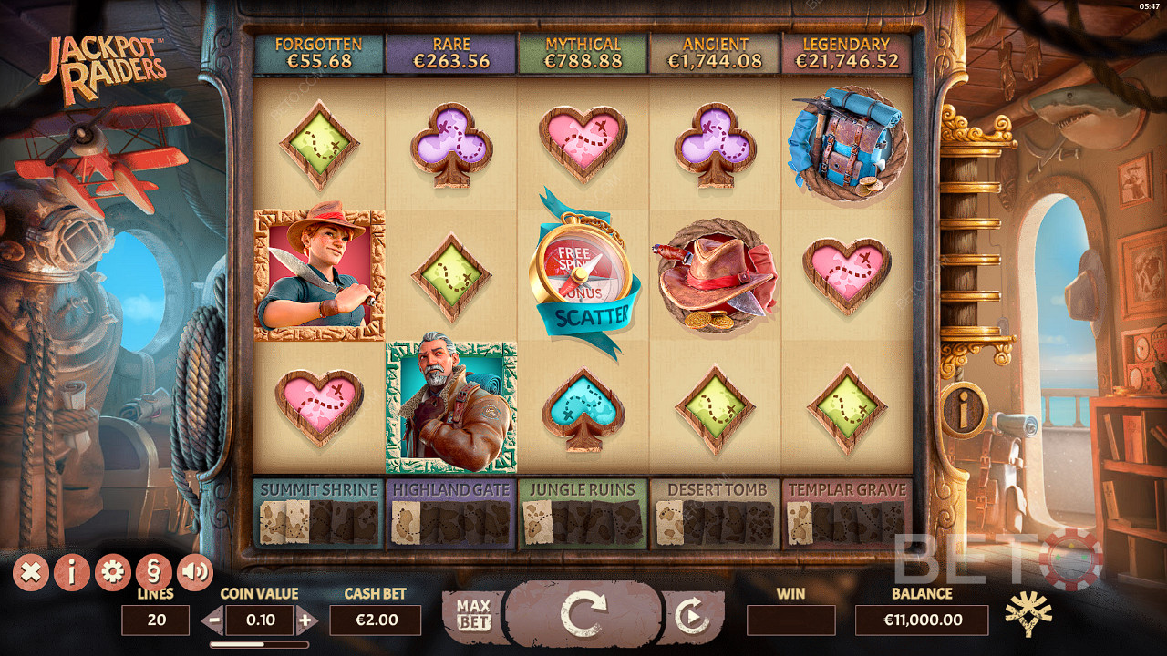 Scoop five Progressive Jackpots with a bit of Kiwi luck in the Jackpot Free Spins