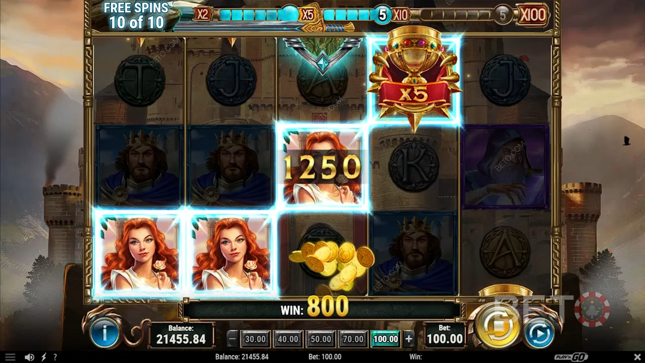 Multiplier Wilds in the Free Spins bring massive payouts