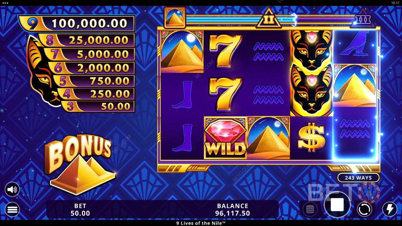 9 Lives of the Nile Review by BETO Pokies