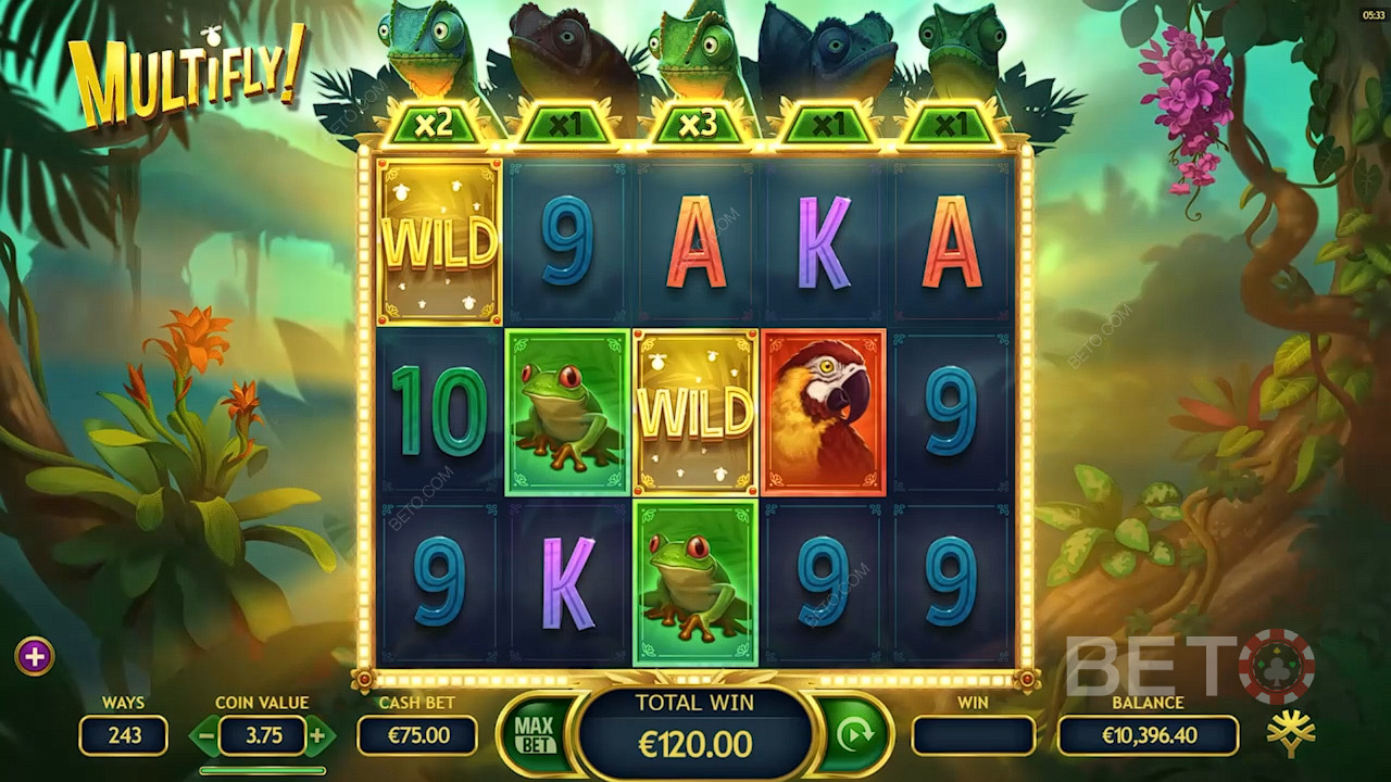 Chur! Wild symbols amp up Reel Multipliers in MultiFly pokie