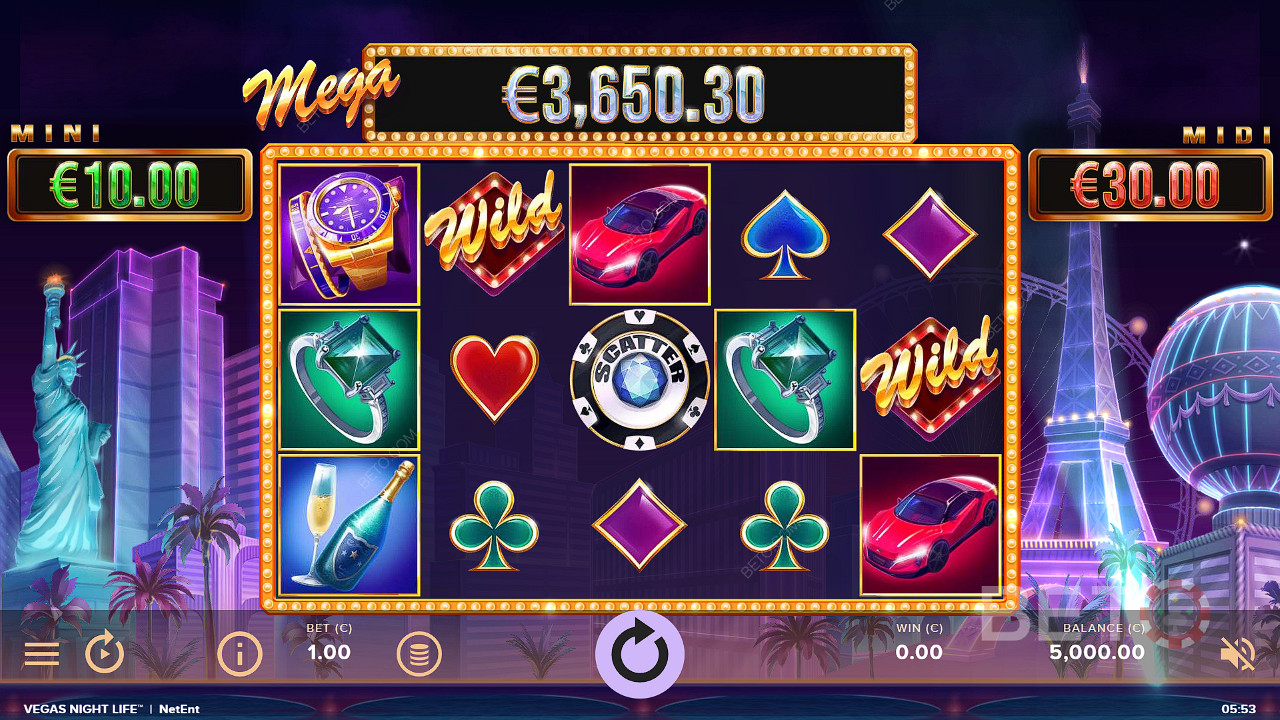 The Massive Prize Pool Grows in the Vegas Night Life Pokie