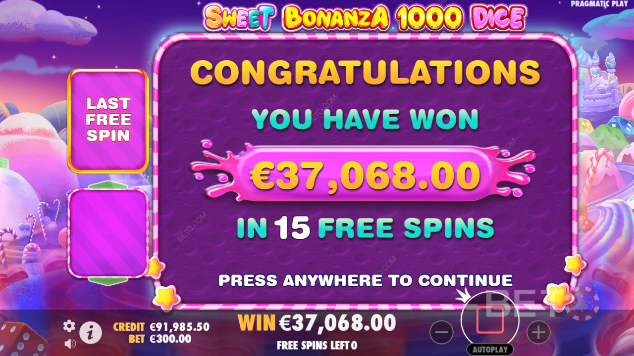 Score 25,000x Your Wager in the Sweet Bonanza 1000 Dice Online Pokie!