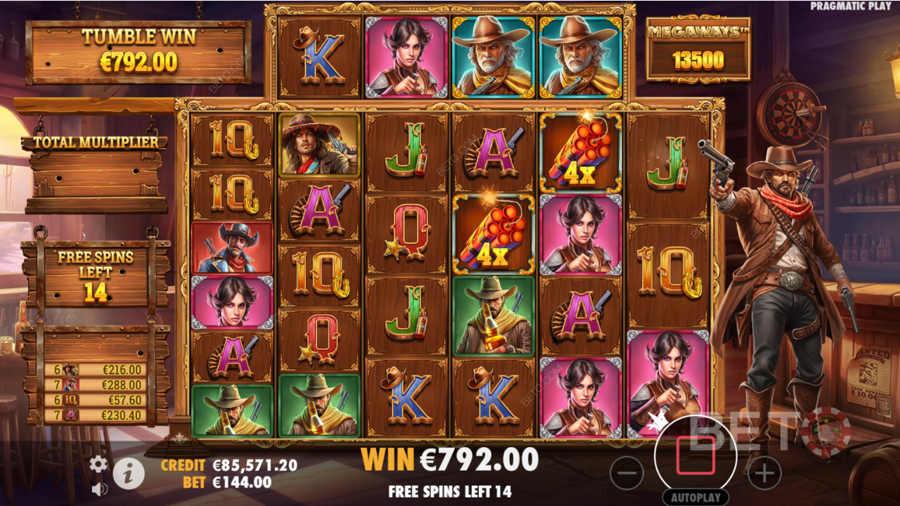 Win 5,000x Your bet in the Bandit Megaways Pokie Online!