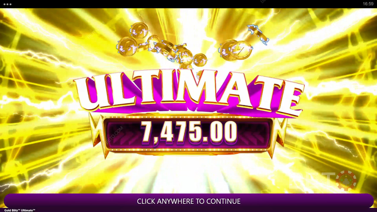 Score 2,500x Your Wager in the Gold Blitz Ultimate Pokie!