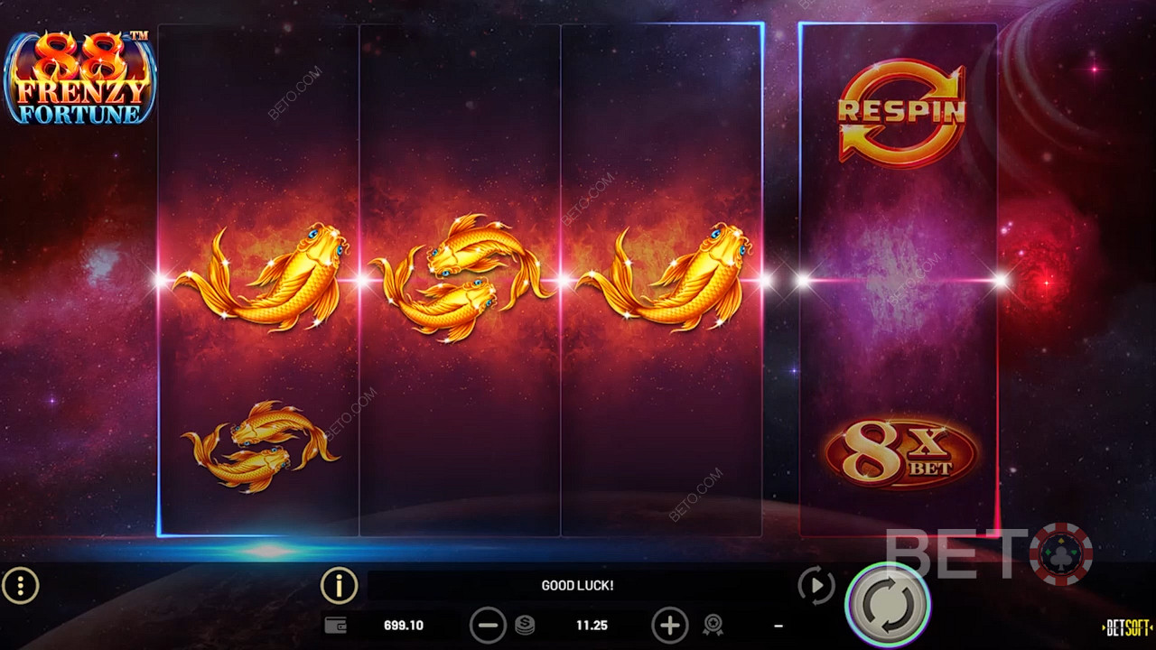 The 88 Frenzy Fortune RTP sits at a solid 96% with medium volatility