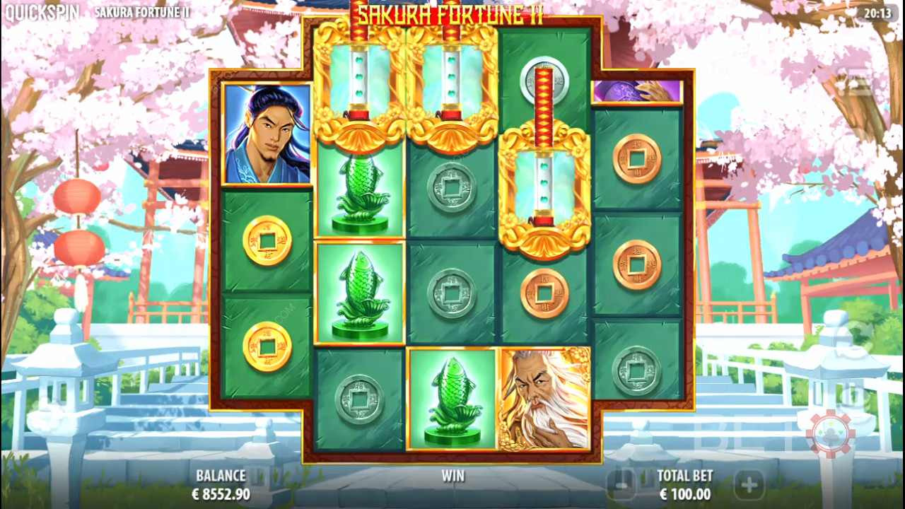 3+ Sword Scatters kick off Free Spins bonus