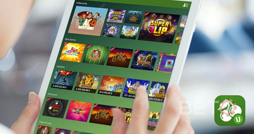 Play Unibet on your mobile or tablet while out and about