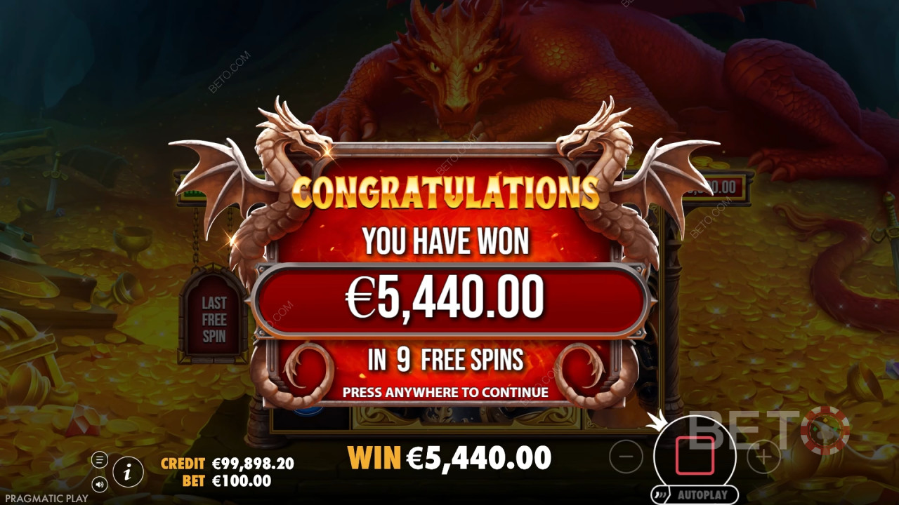 Win 15,000x Your Bet in the Sleeping Dragon Online Pokie!