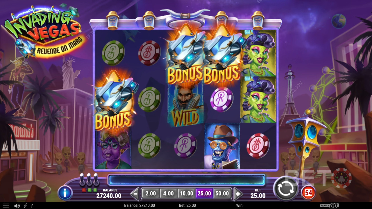 Invading Vegas Revenge on Mars Review by BETO Pokie