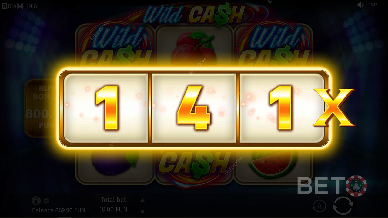 With a max bet limit of $75 in play, nobody can stop you now from winning wild cash bags
