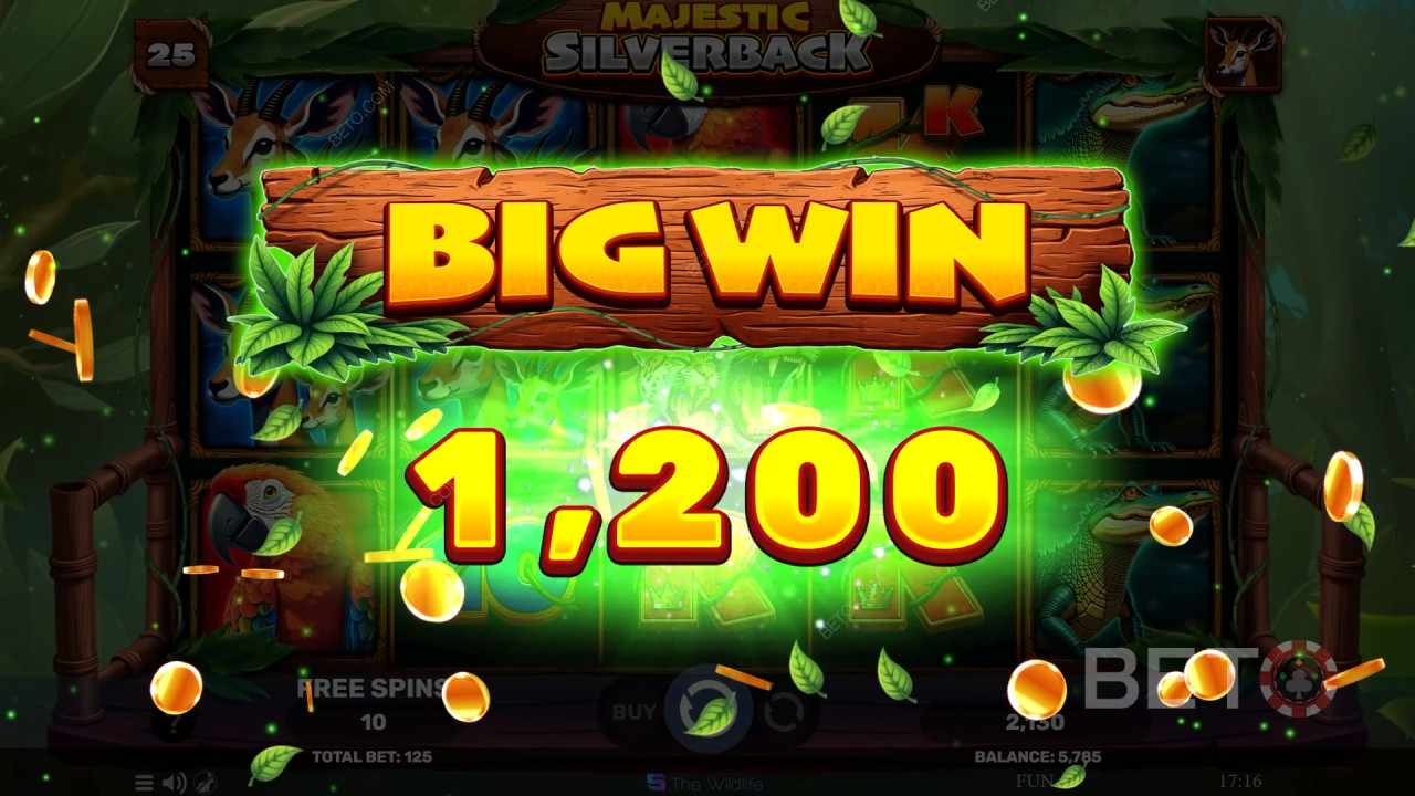 Win 500x Your bet in the Majestic Silverback Pokie Online!