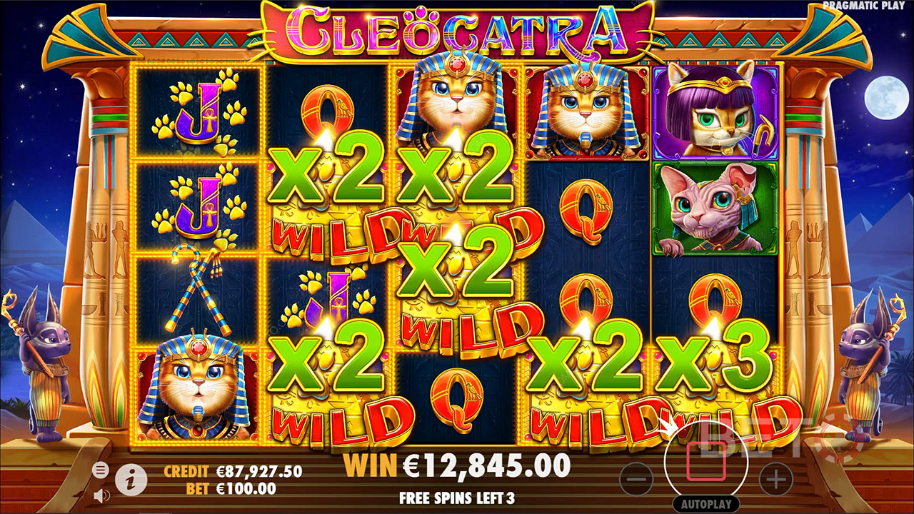 Sticky Wilds with Multipliers boost big wins in Free Spins