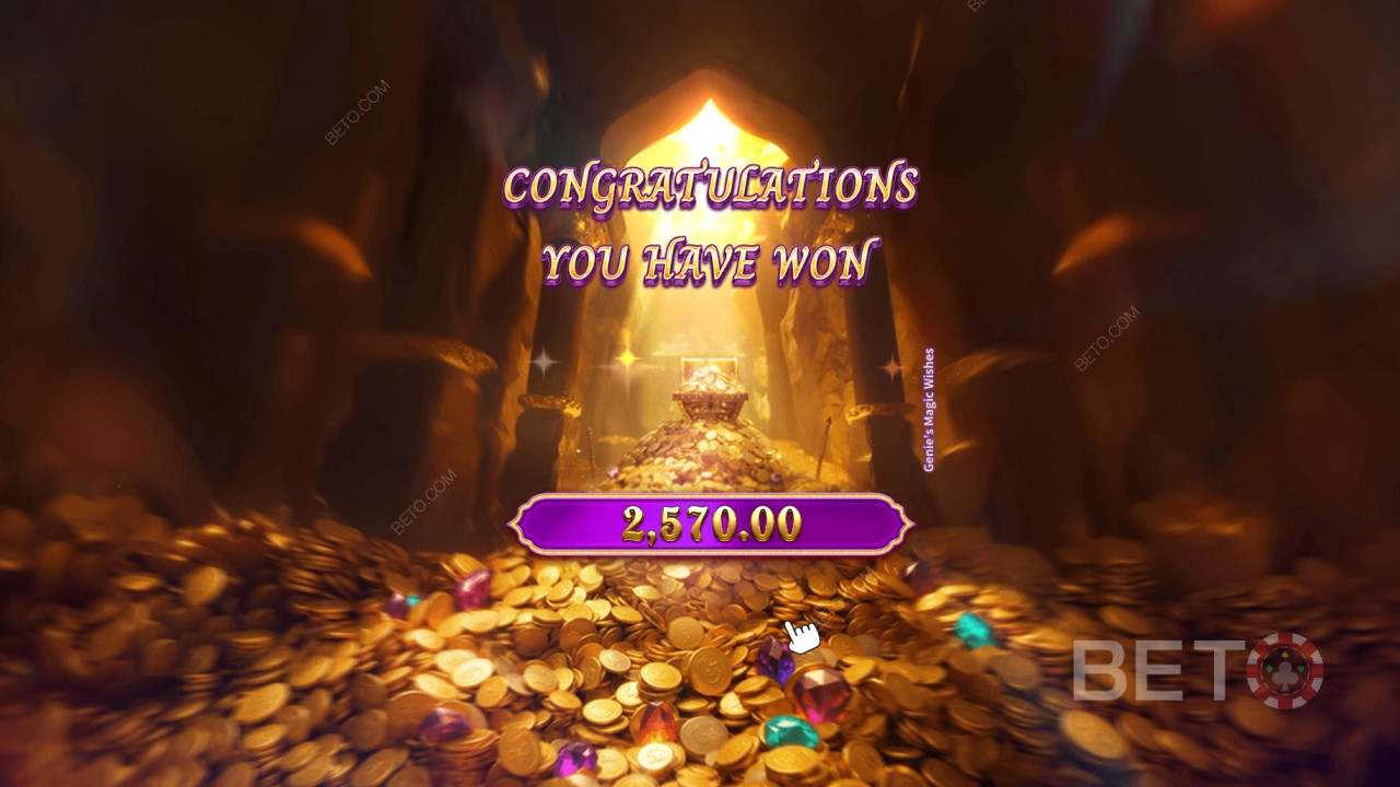 Win 5,000x Your bet in the Genie