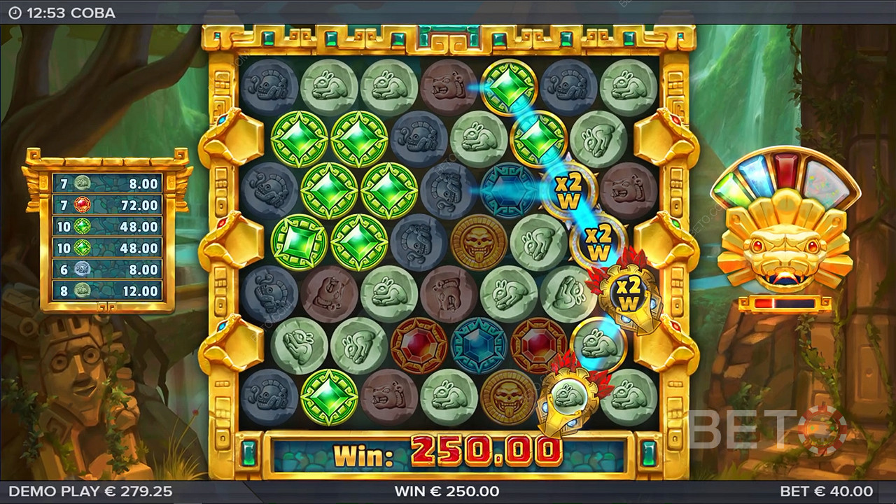 Taniwha trails tangle to trigger Multiplier Wilds